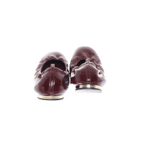 Burberry Slippers/Ballerinas Leather in Bordeaux
