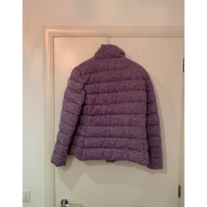 Moncler Jacke/Mantel aus Wolle in Violett