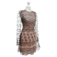 Red Valentino Lace dress in black / rosé