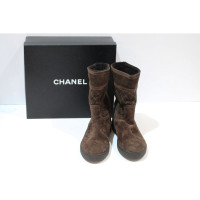 Chanel Boots Suede in Brown
