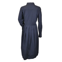 0039 Italy Kleid aus Baumwolle in Blau