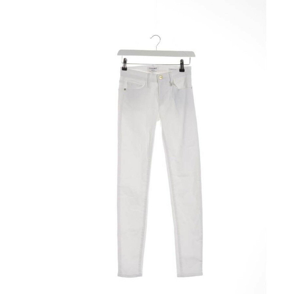 Frame Jeans in Cotone in Bianco