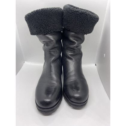 Miu Miu Boots Leather in Black