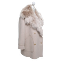 Agnona Jacket with alpaca fur trim