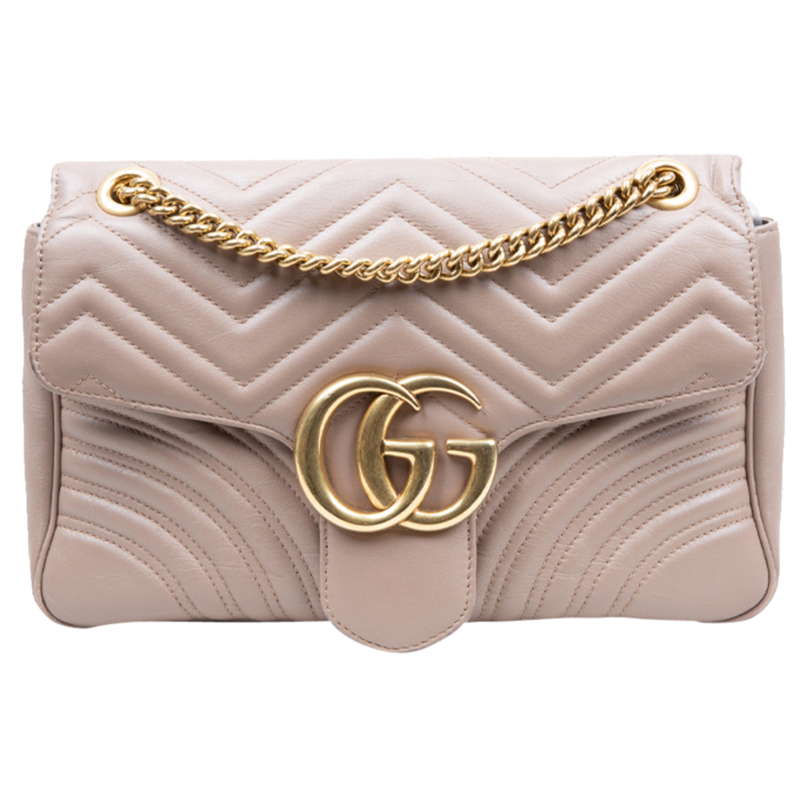 Gucci Marmont Bag Leather in Nude - Second Hand Gucci Marmont Bag Leather  in Nude buy used for 1449€ (7527442)