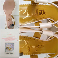 Charlotte Olympia Sandals Leather in Beige