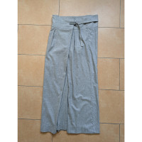 Max Mara Trousers Cotton in Grey