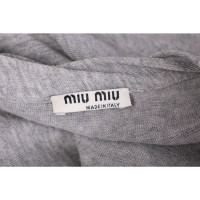 Miu Miu Kleid aus Wolle in Grau