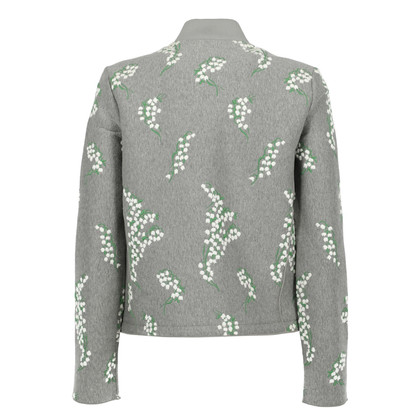 Moncler Jacke/Mantel aus Baumwolle in Grau