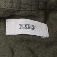 Closed Bluse in Khaki