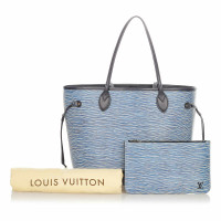 Louis Vuitton Neverfull aus Leder in Blau