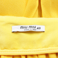Miu Miu Rok in geel / zwart