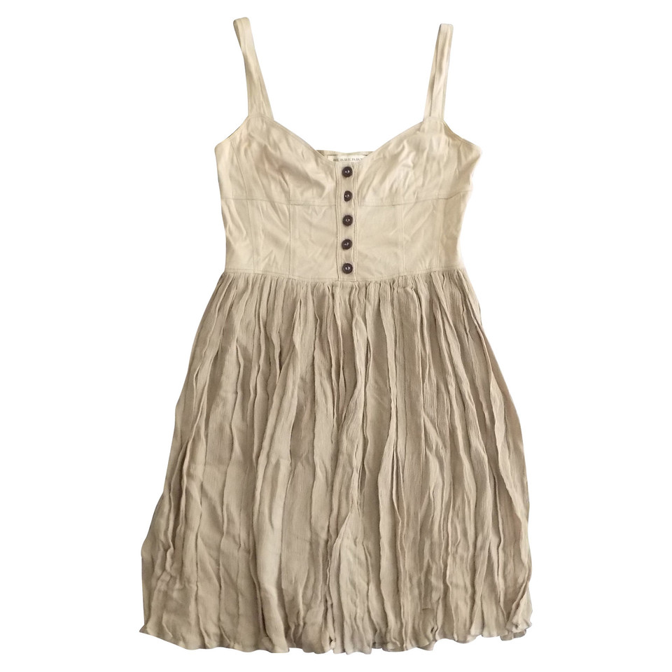 Burberry Vestito in Seta in Beige