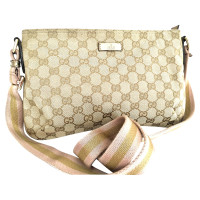 Gucci Schoudertas Katoen in Beige