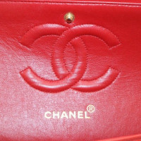 Chanel Schoudertas Leer in Rood