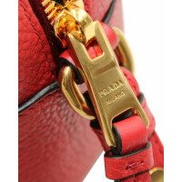 Prada Rucksack aus Leder in Rot
