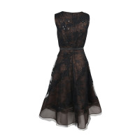 Oscar De La Renta Dress Cotton in Black