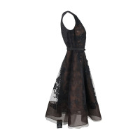 Oscar De La Renta Kleid aus Baumwolle in Schwarz