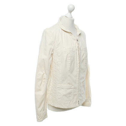 Marc Cain Jacket/Coat Cotton in Cream