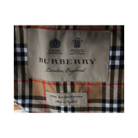Burberry Jacke/Mantel aus Baumwolle in Grau