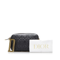 Christian Dior Clutch aus Leder in Schwarz