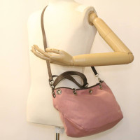 Burberry Handbag Canvas in Pink