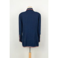 Chanel Jacke/Mantel aus Wolle in Blau
