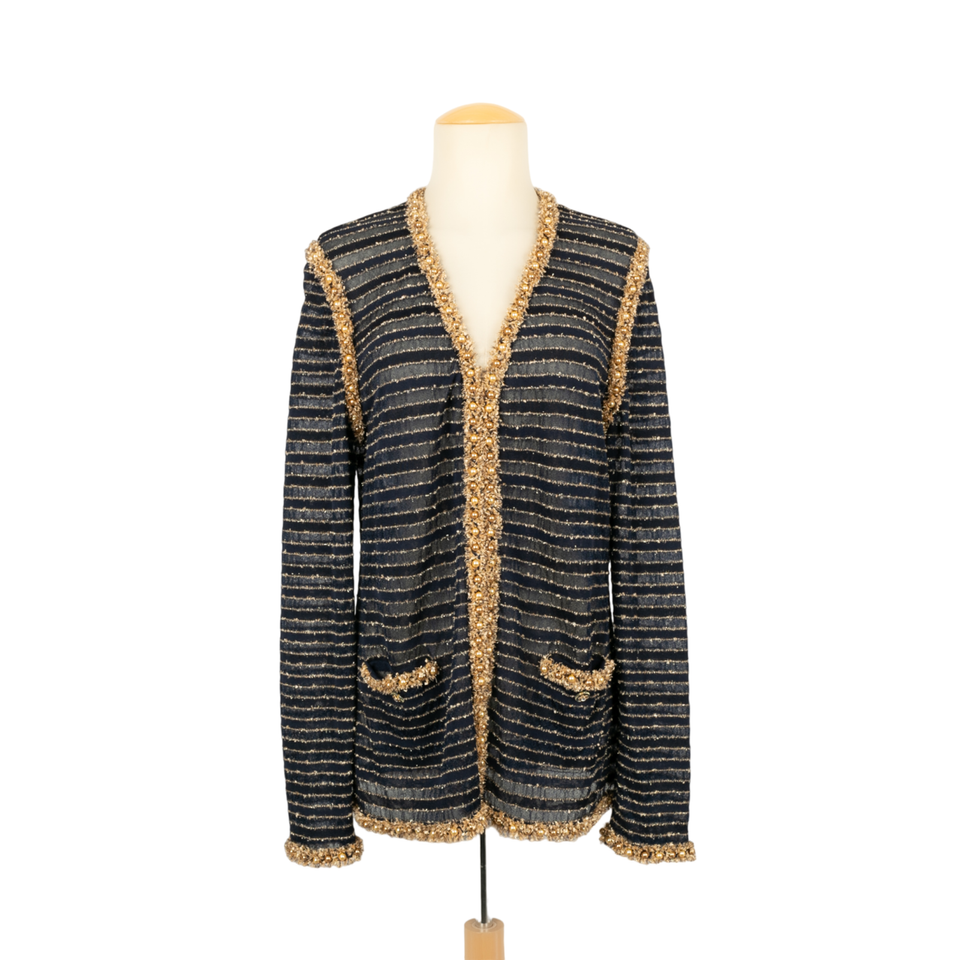 Chanel Jacke/Mantel in Blau