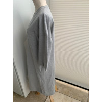 Ganni Kleid aus Baumwolle in Grau
