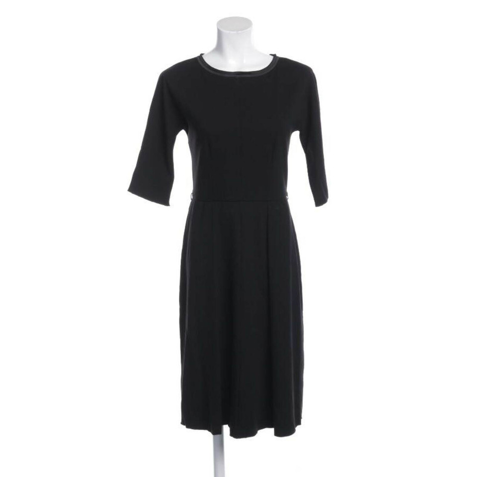 Max Mara Kleid aus Baumwolle in Schwarz