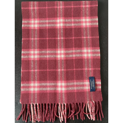 Burberry Echarpe/Foulard en Laine en Bordeaux