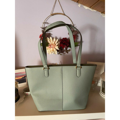 Ralph Lauren Tote bag Leather in Turquoise
