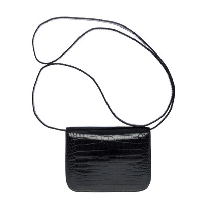Hermès Constance Micro 14 aus Leder in Schwarz