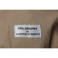 Philosophy Di Alberta Ferretti Veste/Manteau en Coton en Kaki