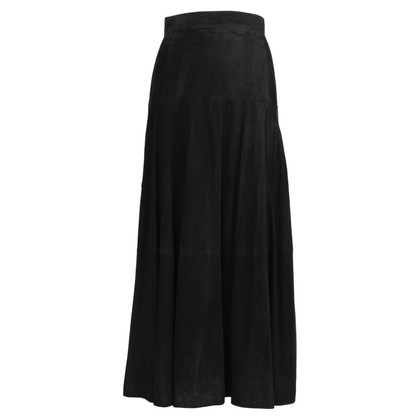 Gianfranco Ferré Skirt Suede in Black