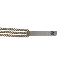 Swarovski Armreif/Armband aus Leder in Grau
