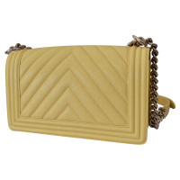 Chanel Boy Bag Leather in Yellow