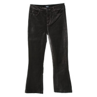 Paige Jeans Pantalon en velours gris foncé