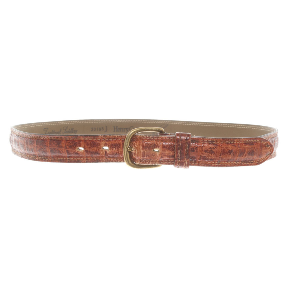 Henry Cotton's Belt Leather in Brown