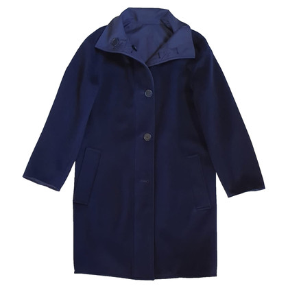 Akris Punto Jacket/Coat Wool in Blue