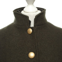 Aspesi Jacke/Mantel aus Wolle in Grün