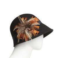 Badgley Mischka Cappello con piume