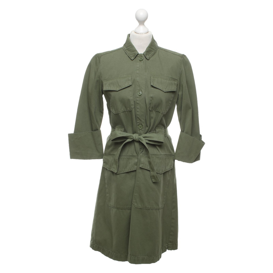 Set Robe en Coton en Olive