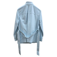 Fay Jacket/Coat Leather in Turquoise