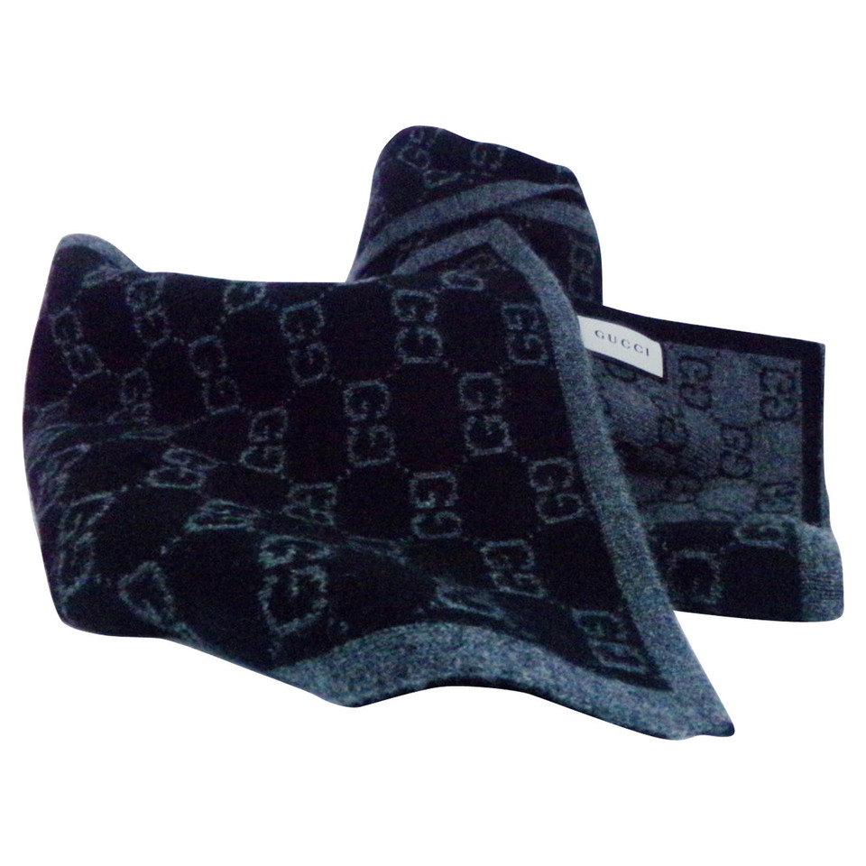 Gucci Echarpe/Foulard en Cachemire en Gris