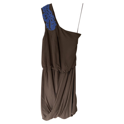 Tibi Dress Silk in Brown