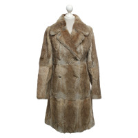 Sandro Jacket/Coat Fur in Brown