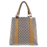 Gucci High Tote-bag with brown leather details
