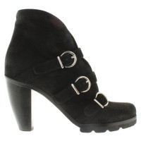 Walter Steiger Suede ankle boots in black