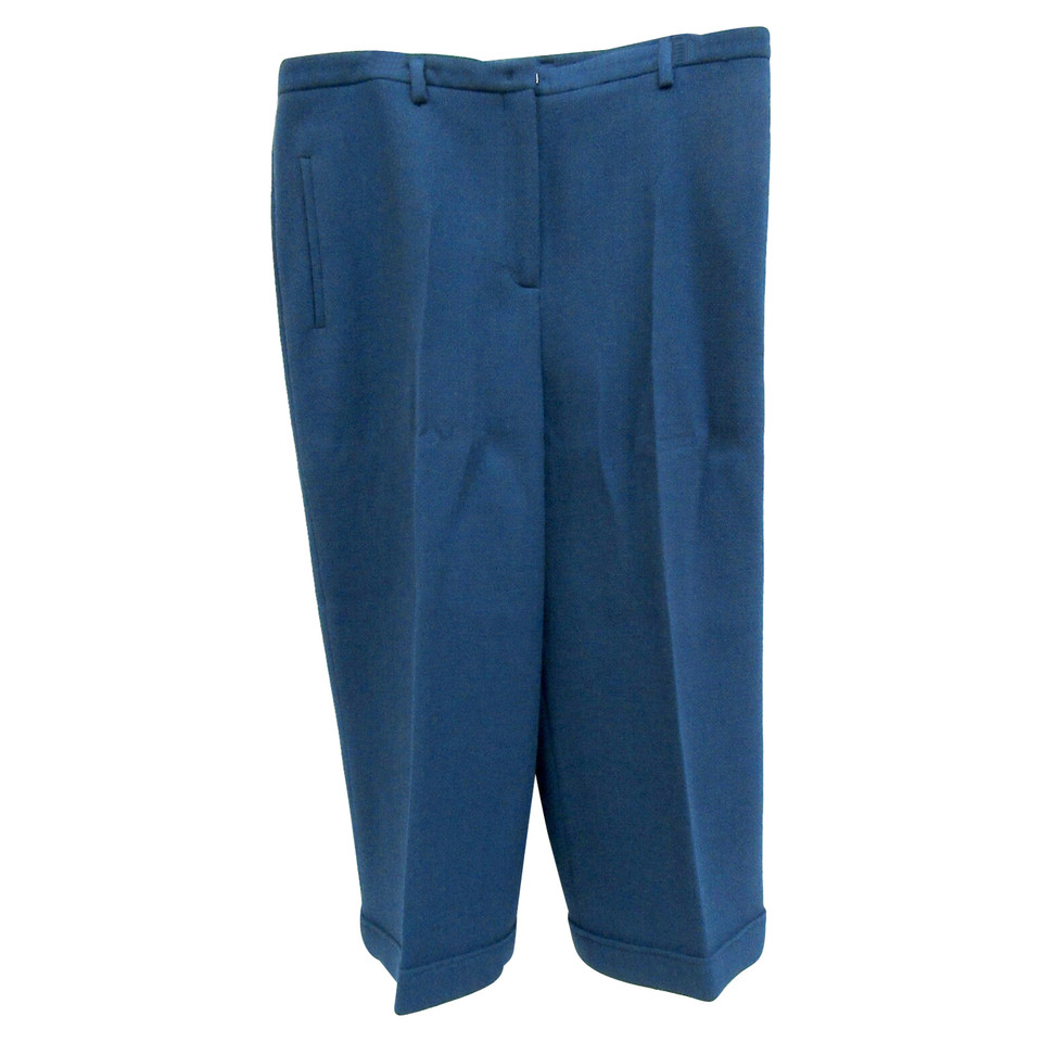 Akris Paire de Pantalon en Laine en Bleu